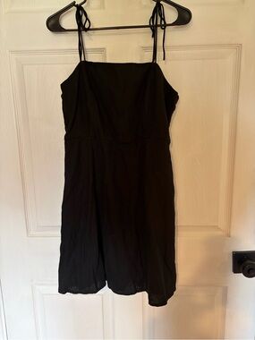 Old Navy Black Tie-Shoulder Mini Dress